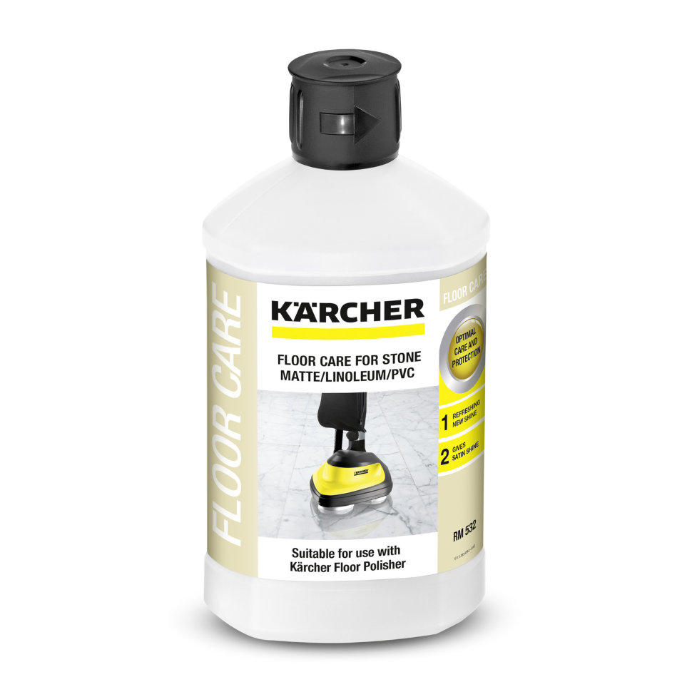 Средство для ухода за матовым камнем / линолеумом / ПВХ Karcher RM 532, 1л Средство для ухода за матовым камнем / линолеумом / ПВХ Karcher RM 532, 1л