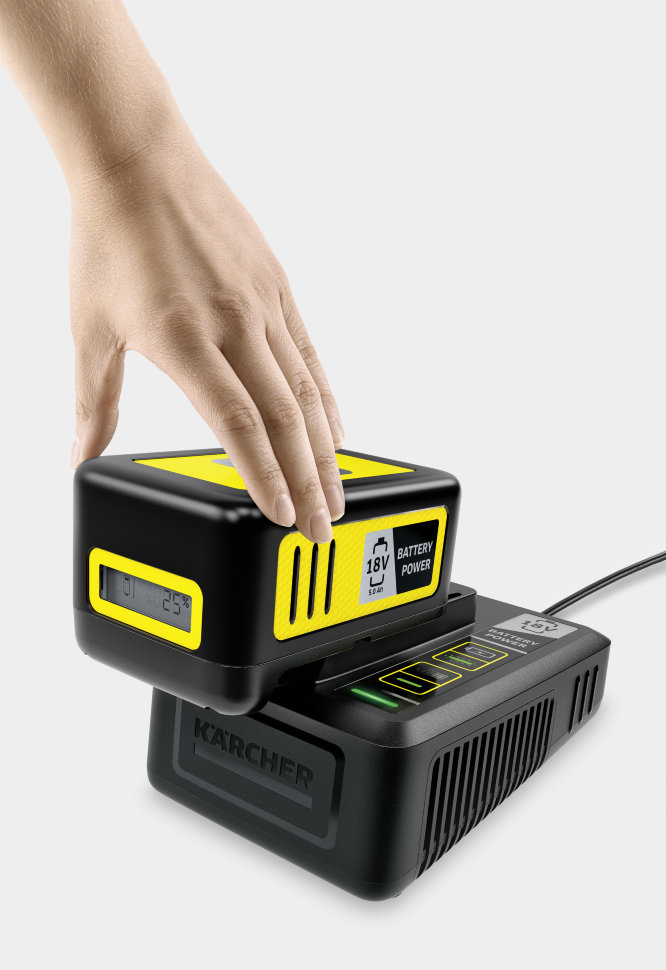 Комплект аккумулятор + быстрое зарядное устройство Karcher Battery Power 18/50 Комплект аккумулятор + быстрое зарядное устройство Karcher Battery Power 18/50